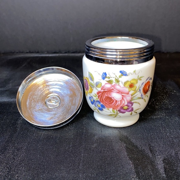Royal Worcester Egg Coddler with Floral Design - Picture 7 of 8